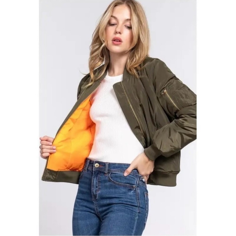 Active USA Bomber Jacket – NWT - Size S